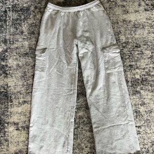 Gray Brandy Melville Cargo Sweatpants